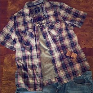 💘Plaid Top- worn twice